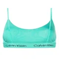 Calvin Klein Unlined stretch-cotton bralette - Green