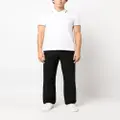 Zegna contrast-trim short-sleeve polo shirt - White