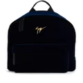 Giuseppe Zanotti Bud logo-plaque backpack - Blue