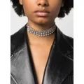 ISABEL MARANT crystal-embellished choker necklace - Silver