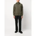Stone Island Compass-patch zip-up hooded jacket - Green