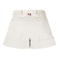 Thom Browne high-waist cotton shorts - White