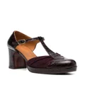 Chie Mihara 85mm T-bar leather pumps - Purple