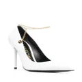 TOM FORD 110mm patent leather pumps - White
