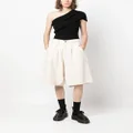 R13 pressed-crease knee-length shorts - Neutrals