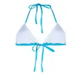 Dsquared2 Technicolour triangle bikini top - Blue