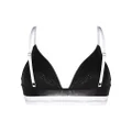 Dsquared2 Leaf-print logo-waistband bra - Black