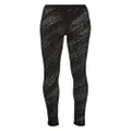 Dsquared2 logo-embroidered lace leggings - Black