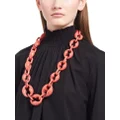 Prada chain-link necklace - Red