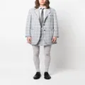 Thom Browne plaid-check print mini skirt - Grey