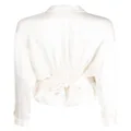 Cynthia Rowley twisted silk shirt - White