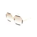 Linda Farrow Margot gradient-lenses sunglasses - Brown