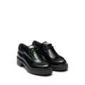 Prada brushed leather lace-up shoes - Black