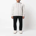 Herno zip-fastening wool hooded jacket - Grey