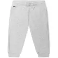 Lacoste Kids logo-patch cotton track pants - Grey