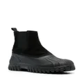 Diemme suede-panelled ankle boots - Black