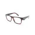 Prada Eyewear tortoiseshell-effect square-frame glasses - Red