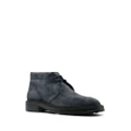 Tod's lace-up suede boots - Blue