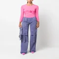 Blumarine straight-leg cargo jeans - Purple