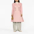 ERDEM double-breasted flared coat - Pink