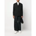 Jil Sander long-sleeved cotton-wool jacket - Black
