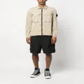 Stone Island Compass-patch cotton shirt jacket - Neutrals