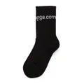 Balenciaga Bal.com intarsia-knit socks - Black