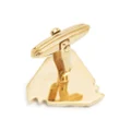 Lanvin cut-out triangle cufflinks - Gold