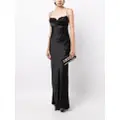 Rachel Gilbert Skye silk sleeveless gown - Black