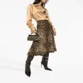 Dolce & Gabbana leopard-print high-waisted skirt - Brown