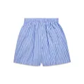 Balenciaga striped cotton shorts - Blue