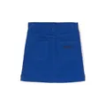 Kenzo Kids logo-patch denim skirt - Blue