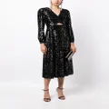 Needle & Thread Elara sequin-embellished midi dress - Black