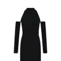 Giambattista Valli off-shoulder knitted dress - Black