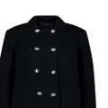 Giambattista Valli double-breasted wool-blend coat - Black