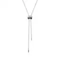 Boucheron 18kt white gold Quatre Black Edition diamond tie necklace - Silver