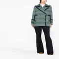 ZIMMERMANN check-pattern double-breasted jacket - Green