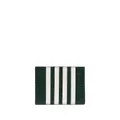 Thom Browne 4-Bar stripe card holder - Green