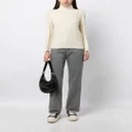 R13 roll-neck ribbed-knit jumper - White