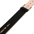 Paul Smith signature-stripe leather belt - Black