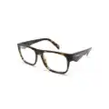 Prada Eyewear tortoiseshell-effect square-frame glasses - Brown
