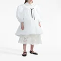 Simone Rocha bow-embellished puff-sleeve minidress - White