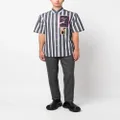 Lanvin stripe-pattern cotton shirt - Grey