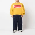 Kenzo intarsia-knit logo knit jumper - Yellow