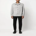 Zegna button-up cashmere shirt jacket - Grey