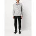 Zegna button-up cashmere shirt jacket - Grey