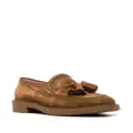 Gianvito Rossi tassel-detail suede loafers - Brown