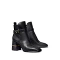 Tory Burch side-buckle 75mm ankle boots - Black