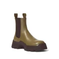 Proenza Schouler Stomp leather Chelsea Boots - Green