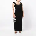 Rachel Gilbert Rosetta sleeveless gown - Black